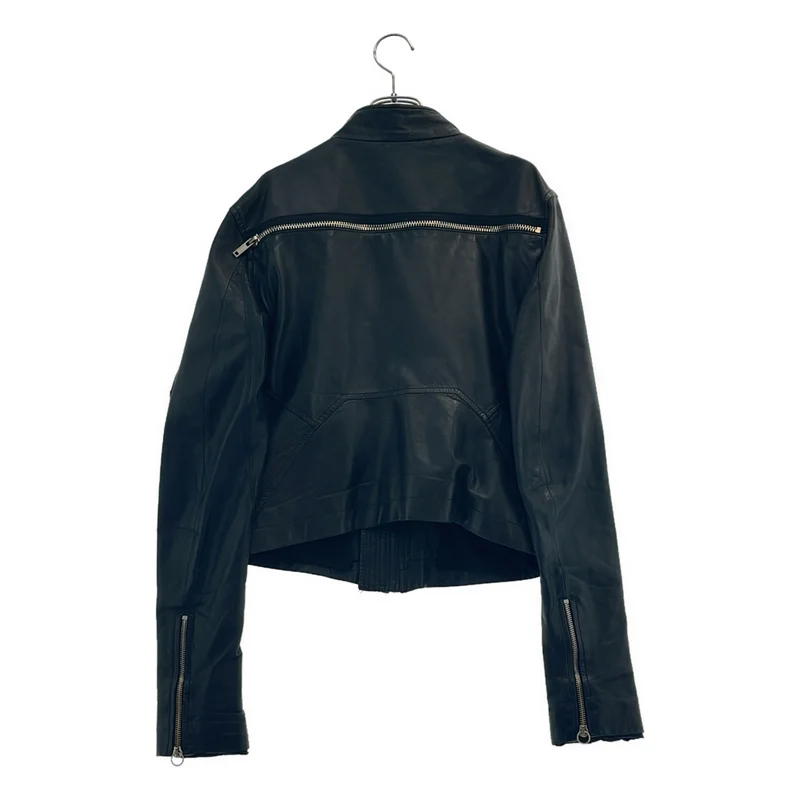Rick Owens / リックオウエンス | Globa Back Zip Riders Jacket レザー バックジップ ライダースジャケット | S | メンズ