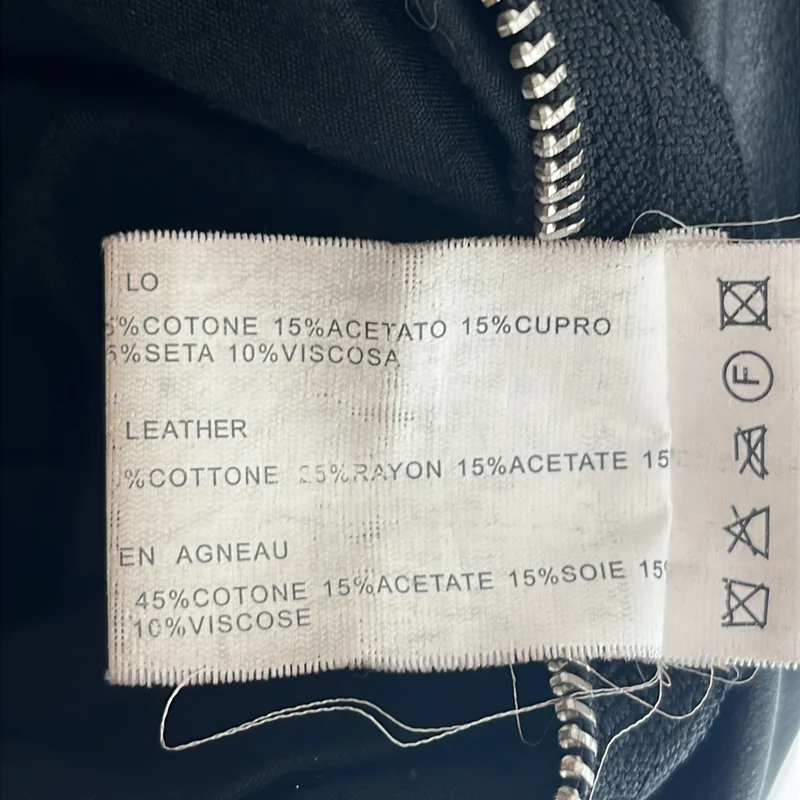 Rick Owens / リックオウエンス | Globa Back Zip Riders Jacket レザー バックジップ ライダースジャケット | S | メンズ