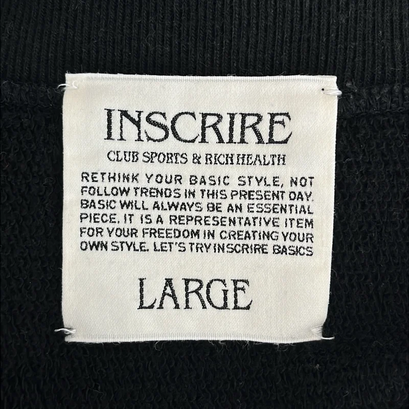 INSCRIRE / アンスクリア | WELLNESS CLUB Crew Sweat Shirt トレーナー | L | レディース