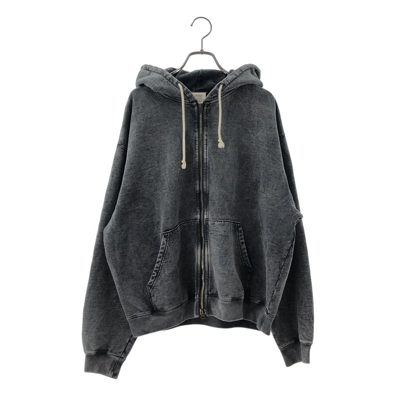 INSCRIRE / アンスクリア | 2024SS | W-Zip Bleach Sweat Parka / Wジップ ブリーチ加工 スウェットパーカー | MEDIUM | メンズ