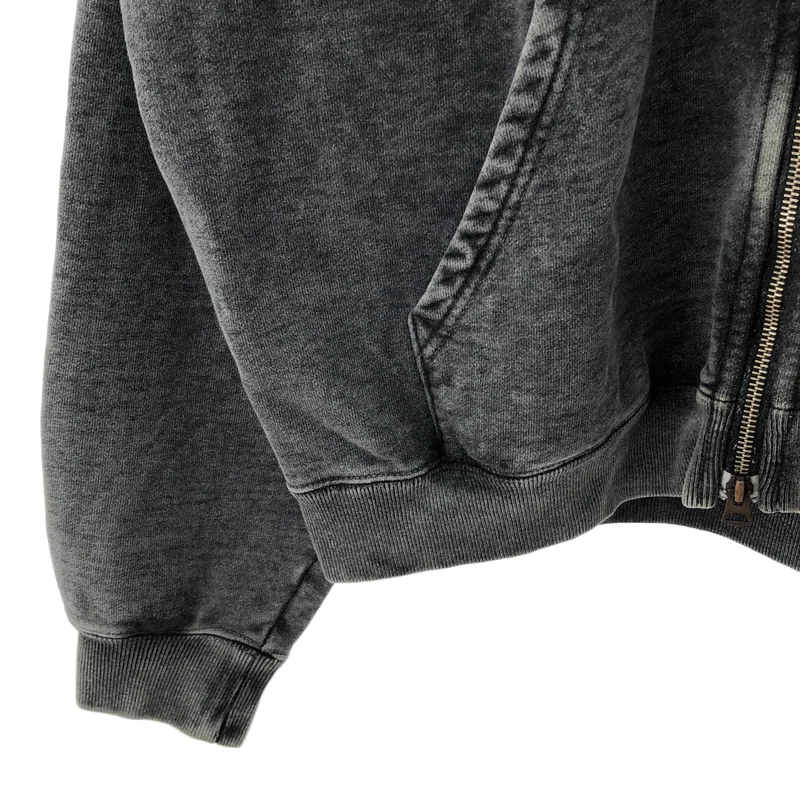 INSCRIRE / アンスクリア | 2024SS | W-Zip Bleach Sweat Parka / Wジップ ブリーチ加工 スウェットパーカー | MEDIUM | メンズ