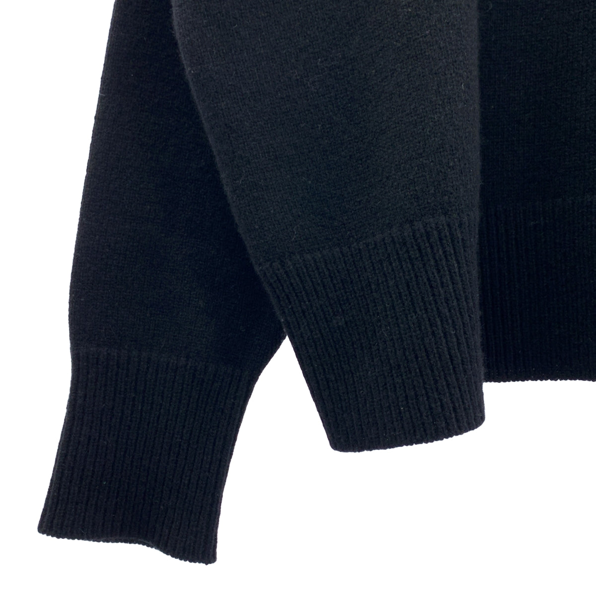 Chloe / クロエ | 2023AW | ウール カシミヤ エンブロイダリー クルーネックニット | M | ブラック | レディース Chloe / クロエ | 2023AW | ウール カシミヤ エンブロイダリー クルー