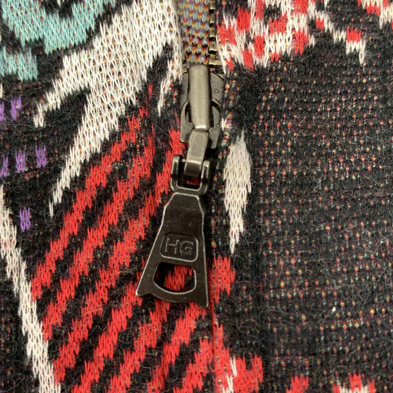 HYSTERIC GLAMOUR / ヒステリックグラマー | コットン 総柄 ジップ スウェット フーディ | F | レディース