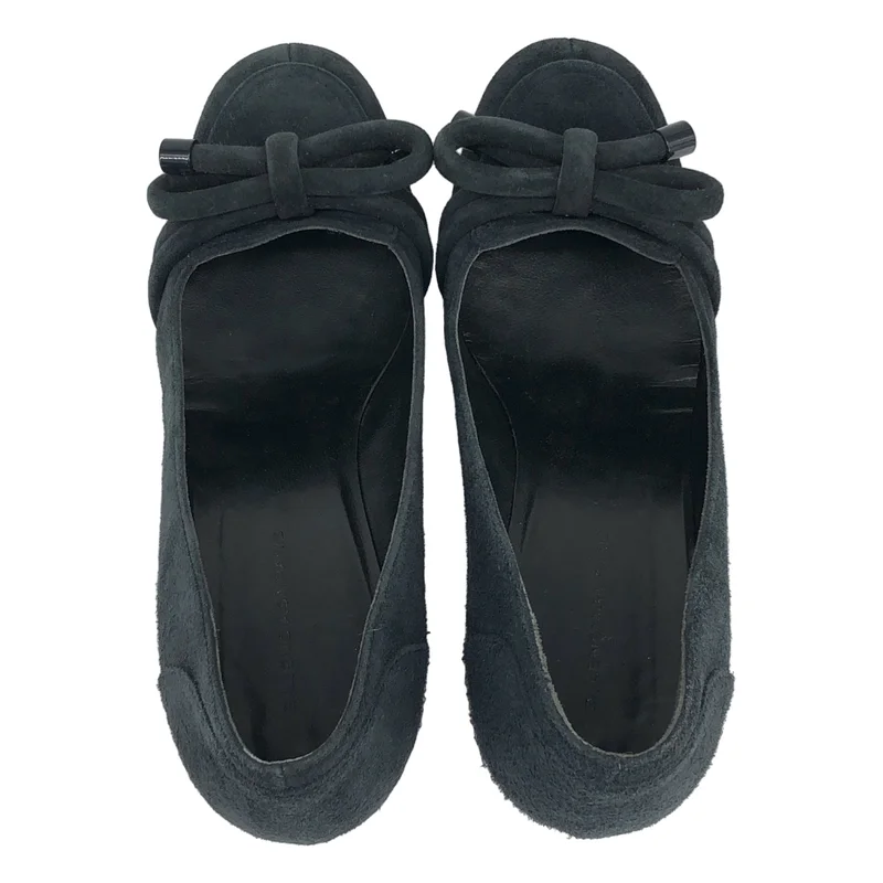 BALENCIAGA / バレンシアガ | スエード リボン ハイヒール パンプス | 37 | レディース
