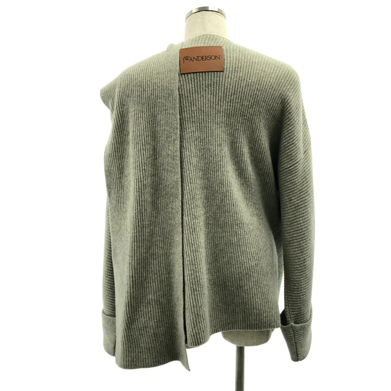 JW Anderson / ジェイダブルアンダーソン | バックパッチ アルパカ ウール ショール カーディガン | S | メンズ