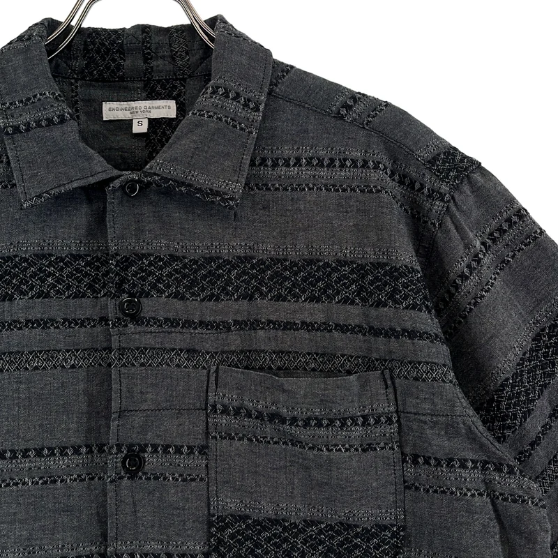 Engineered Garments / エンジニアドガーメンツ | Camp Shirt ジャガード キャンプシャツ | S | メンズ
