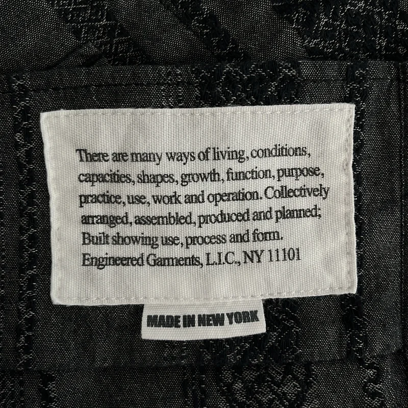 Engineered Garments / エンジニアドガーメンツ | Camp Shirt ジャガード キャンプシャツ | S | メンズ
