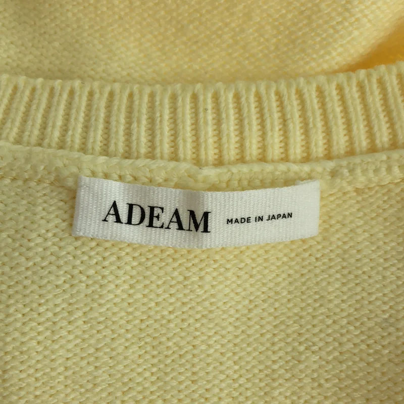 ADEAM / アディアム | コットン シャツスリーブニット | S | レディース