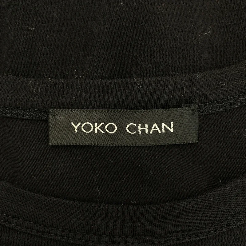 YOKO CHAN / ヨーコチャン | 異素材切替 ペプラム Tシャツ | 38 | レディース