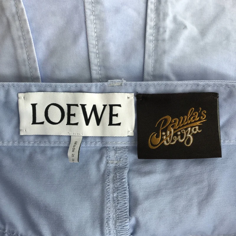 LOEWE / ロエベ | コットンツイル アナグラム 刺しゅう カットオフ ハーフパンツ | 44 | メンズ