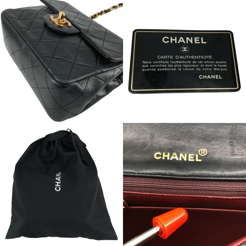 CHANEL / シャネル | 1990s | ラムスキン ミニマトラッセ チェーン ショルダーバッグ |