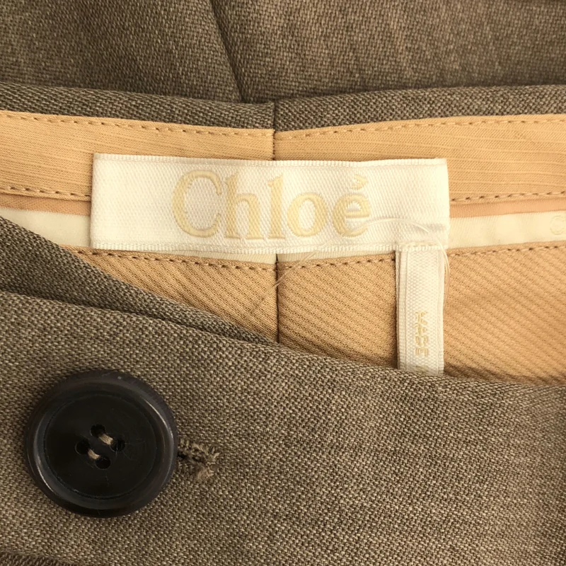 Chloe / クロエ | ストライプ切替 スラックス パンツ | 36 | レディース
