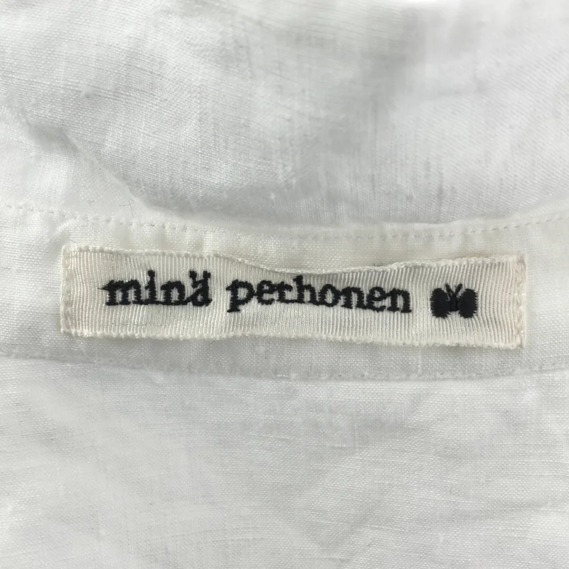 mina perhonen / ミナペルホネン | frais リネンラウンドカラー ブラウス シャツ | 36 | レディース