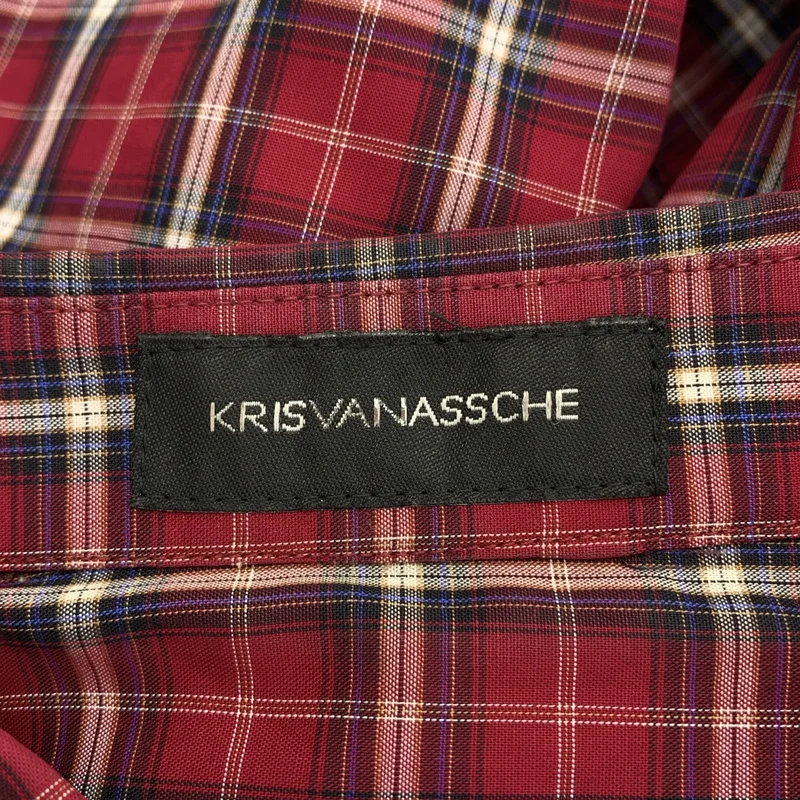 KRISVANASSCHE / クリスヴァンアッシュ | コットン 変形スリーブ スナップボタン シャツ | 46 | メンズ
