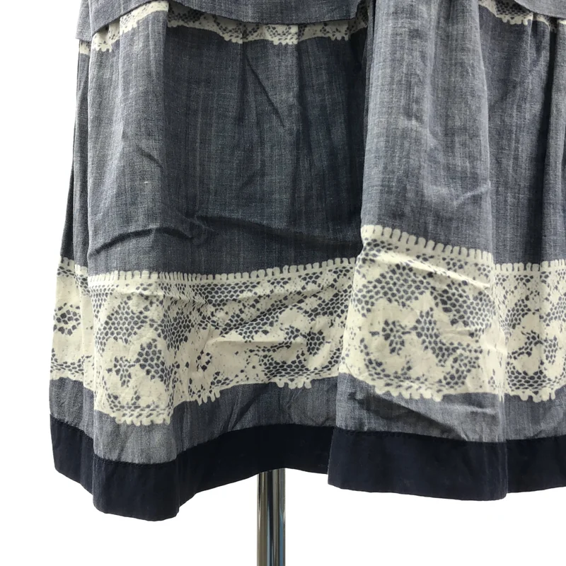 tricot COMME des GARCONS / トリココムデギャルソン | 2017SS | レースプリント ティアードデザイン ロングスカート |
