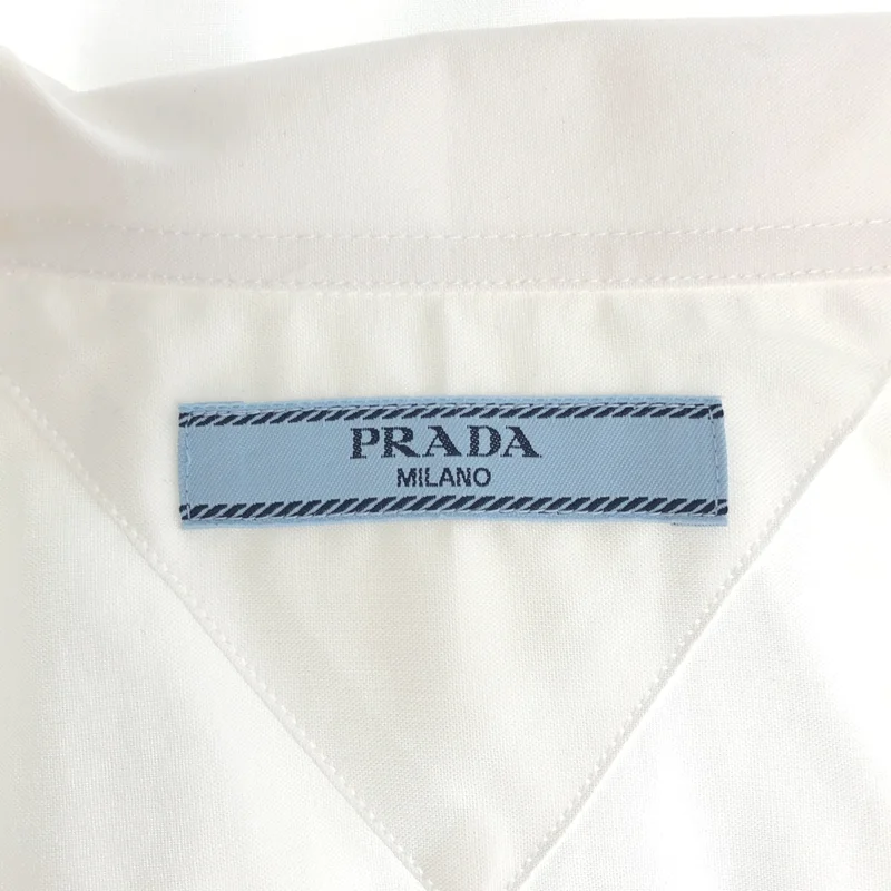 PRADA / プラダ | リボンシャツ P482I SOOO 171G | 38 | レディース