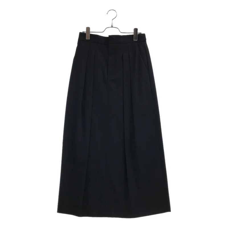 CABaN / キャバン | コットンギャバジン 2タックロングスカート | S | レディース