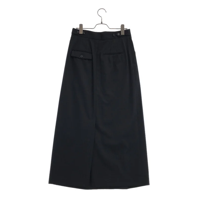 CABaN / キャバン | コットンギャバジン 2タックロングスカート | S | レディース