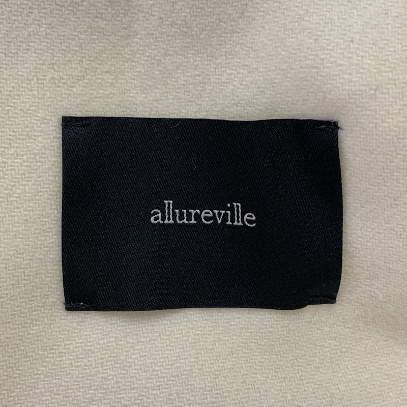 allureville / アルアバイル | 2024AW | 圧縮メルトン ウール カットオフ フーディコート | 2 | レディース