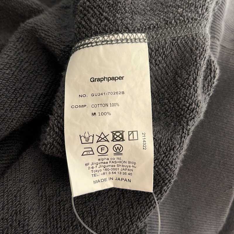 Graphpaper / グラフペーパー | 2024SS | × LOOPWHEELER / Raglan Sweat / ラグランスウェット | 2 | メンズ