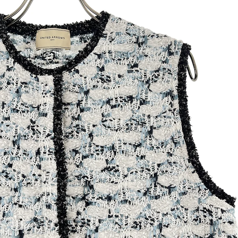 UNITED ARROWS / ユナイテッドアローズ | ミックスツイード ニットベスト | F | レディース