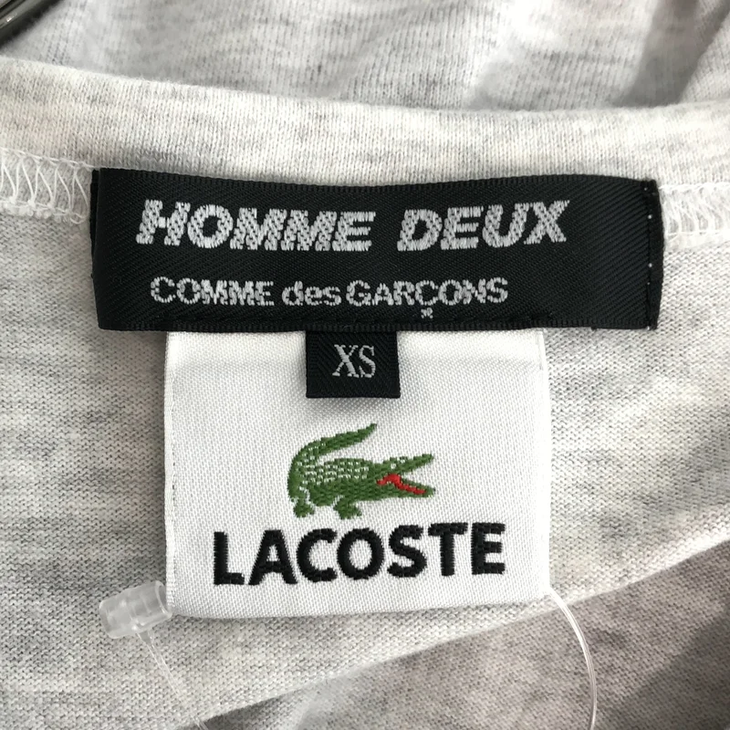 COMME des GARCONS HOMME DEUX / コムデギャルソンオムドゥ | × LACOSTE / ワッペンロゴ プリントTシャツ | XS | メンズ