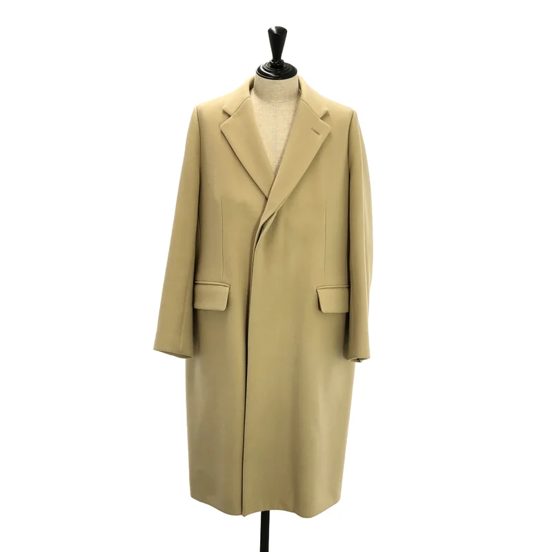 AURALEE / オーラリー | 2022AW | DOUBLE CLOTH SUPER FINE MELTON CHESTERFIELD COAT / ダブルクロス スーパーファイン ウールメルトン チェスターフィールドコート | 4 | メンズ