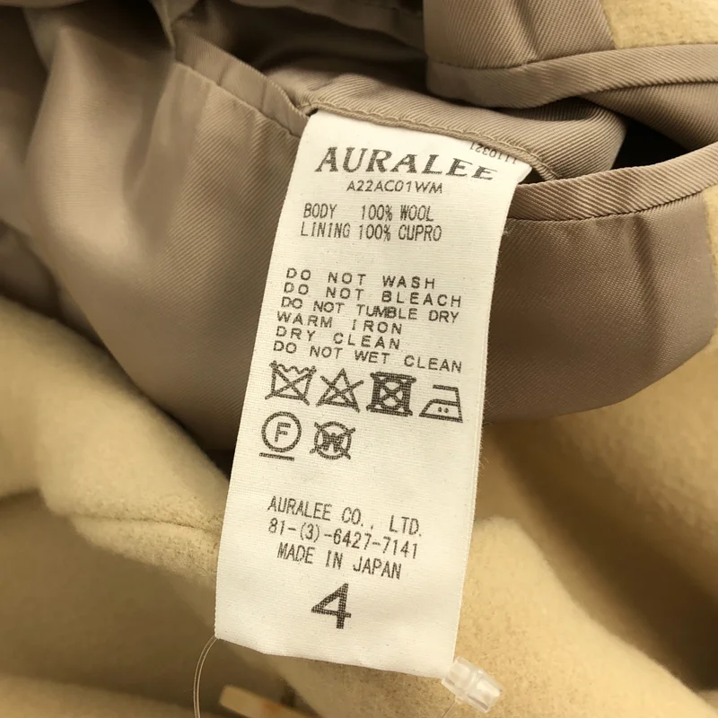 AURALEE / オーラリー | 2022AW | DOUBLE CLOTH SUPER FINE MELTON CHESTERFIELD COAT / ダブルクロス スーパーファイン ウールメルトン チェスターフィールドコート | 4 | メンズ