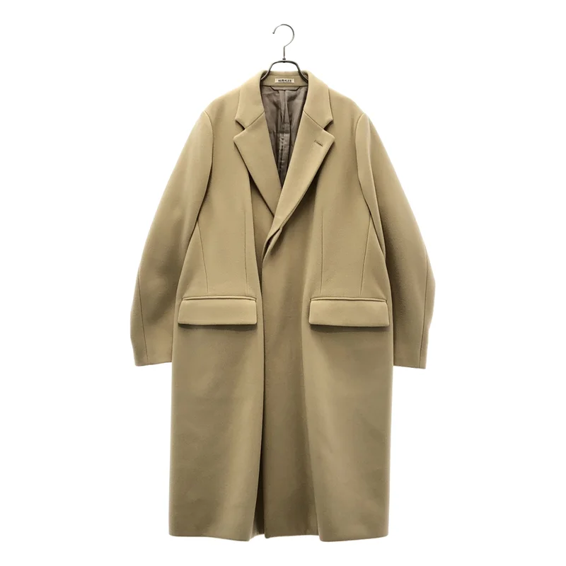 AURALEE / オーラリー | 2022AW | DOUBLE CLOTH SUPER FINE MELTON CHESTERFIELD COAT / ダブルクロス スーパーファイン ウールメルトン チェスターフィールドコート | 4 | メンズ