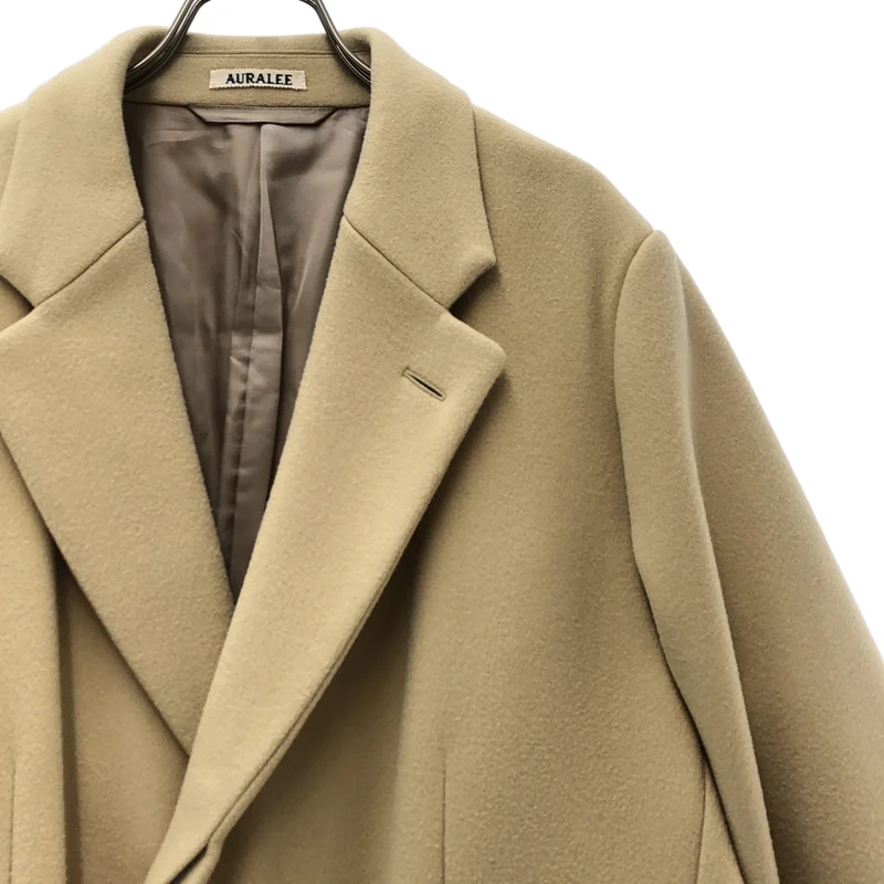 AURALEE / オーラリー | 2022AW | DOUBLE CLOTH SUPER FINE MELTON CHESTERFIELD COAT / ダブルクロス スーパーファイン ウールメルトン チェスターフィールドコート | 4 | メンズ