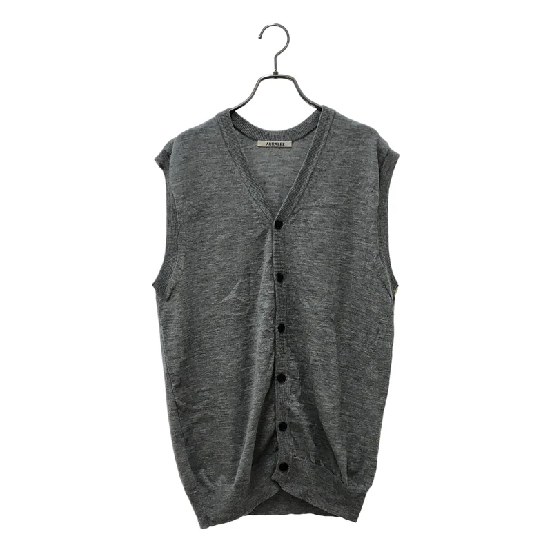 AURALEE / オーラリー | CASHMERE HARD TWIST KNIT LONG VEST ベスト | 1 | レディース