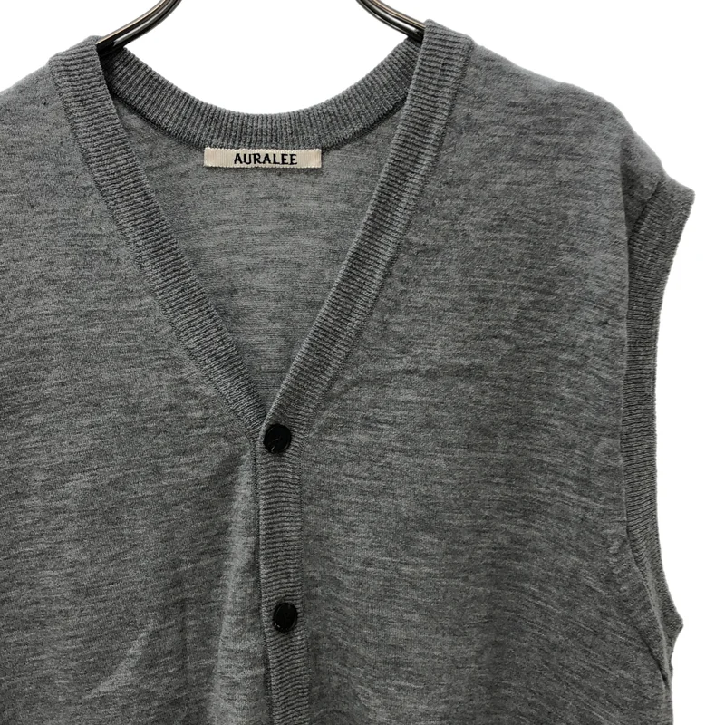 AURALEE / オーラリー | CASHMERE HARD TWIST KNIT LONG VEST ベスト | 1 | レディース
