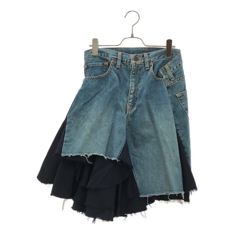 JUNYA WATANABE COMME des GARCONS / ジュンヤワタナベ | 2004AW | デニム アシンメトリースカート JN S088 | S | レディース