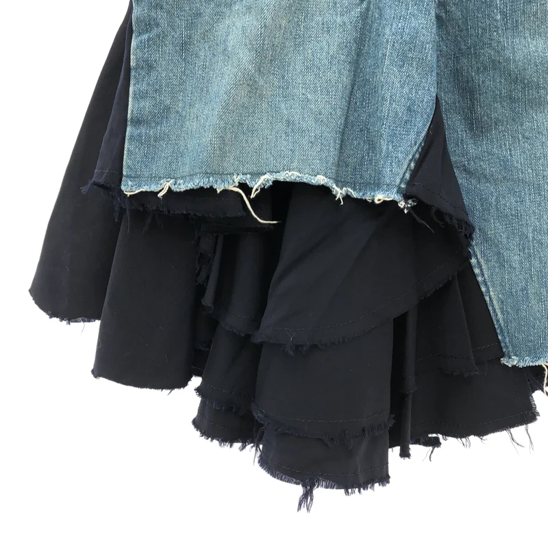 JUNYA WATANABE COMME des GARCONS / ジュンヤワタナベ | 2004AW | デニム アシンメトリースカート JN S088 | S | レディース