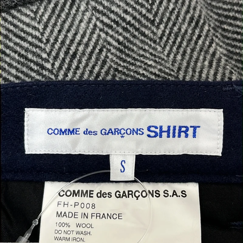 COMME des GARCONS SHIRT / コムデギャルソンシャツ | 2021AW | ウール パッチワーク ストレートパンツ | S | メンズ