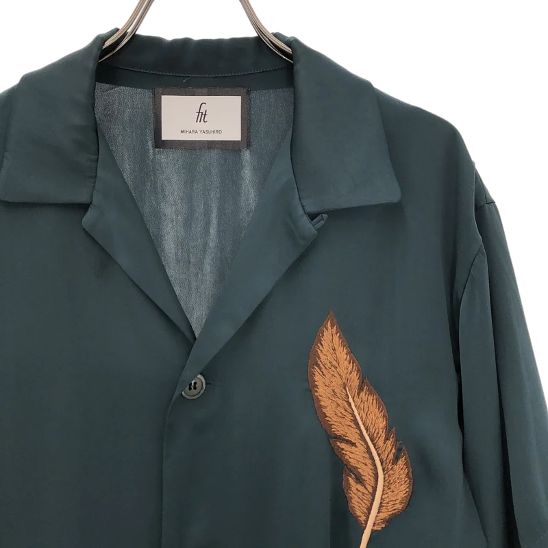 MIHARA YASUHIRO / ミハラヤスヒロ | FIT EMBROIDERED SHIRT  刺しゅう オープンカラーシャツ | 44 | メンズ
