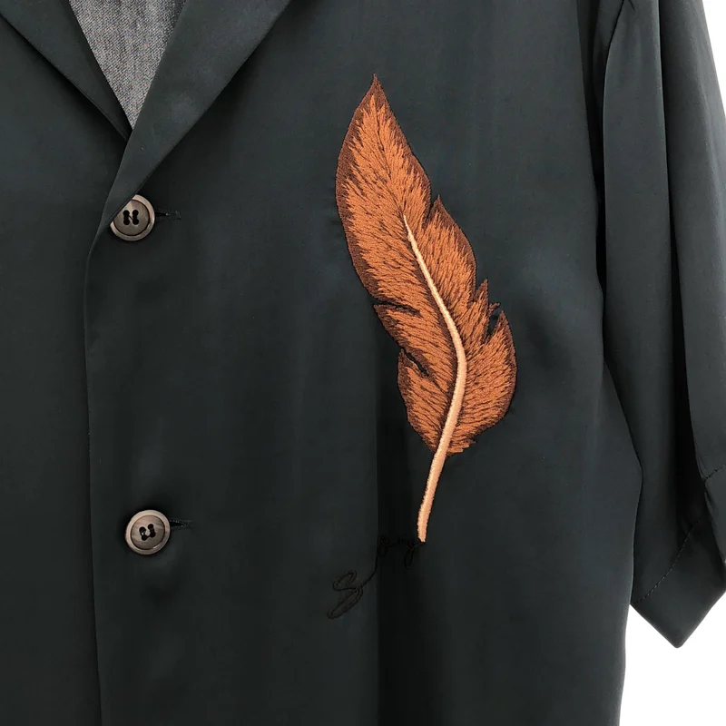 MIHARA YASUHIRO / ミハラヤスヒロ | FIT EMBROIDERED SHIRT  刺しゅう オープンカラーシャツ | 44 | メンズ
