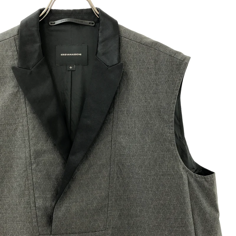 KRIS VAN ASSCHE / クリスヴァンアッシュ | プルオーバー テーラードベスト | 44 | メンズ