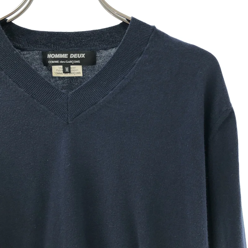 COMME des GARCONS HOMME DEUX / コムデギャルソンオムドゥ | 2017SS | コットン Vネックニット | M | メンズ