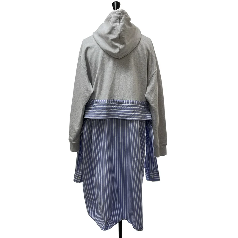 Maison MIHARA YASUHIRO / メゾンミハラヤスヒロ | HOODIE COMBINED DRES ドッキング フードワンピース | 36 | レディース