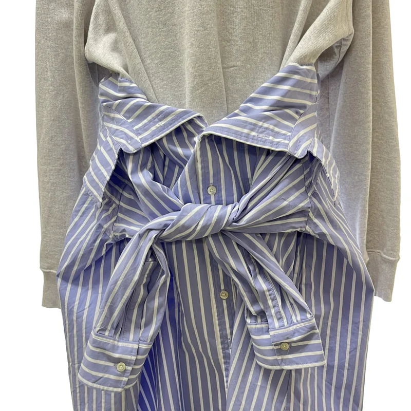Maison MIHARA YASUHIRO / メゾンミハラヤスヒロ | HOODIE COMBINED DRES ドッキング フードワンピース | 36 | レディース