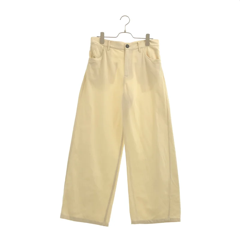 JIL SANDER / ジルサンダー | コットン シルク ワイドパンツ | 36 | レディース