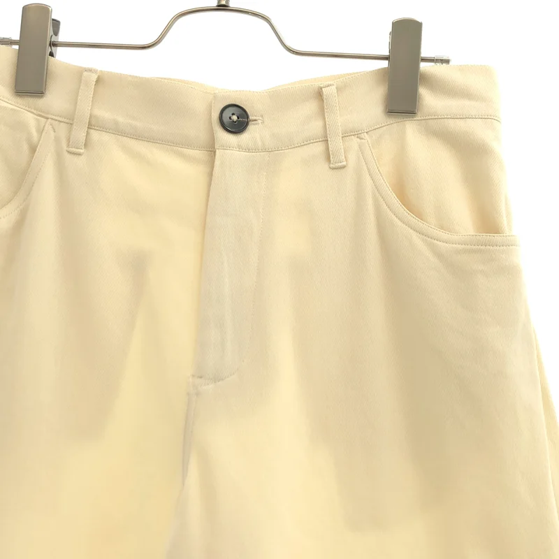 JIL SANDER / ジルサンダー | コットン シルク ワイドパンツ | 36 | レディース