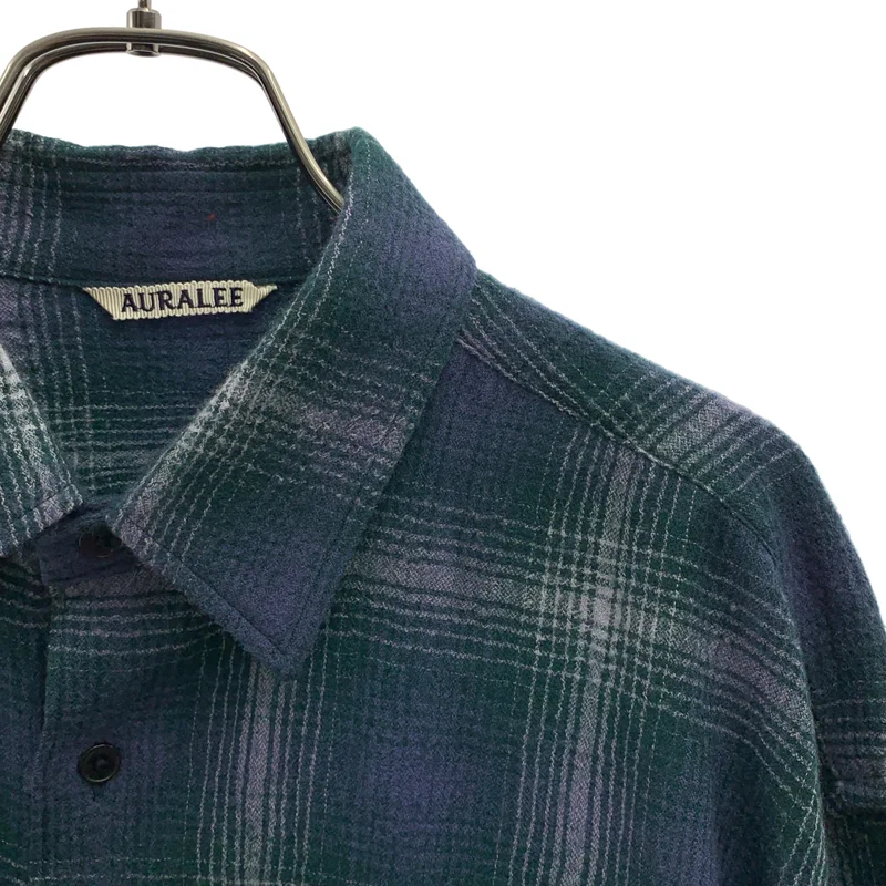 AURALEE / オーラリー | 2025AW | AIRY WOOL CHECK SHIRT エアリー ウール チェック シャツ | 4 | メンズ