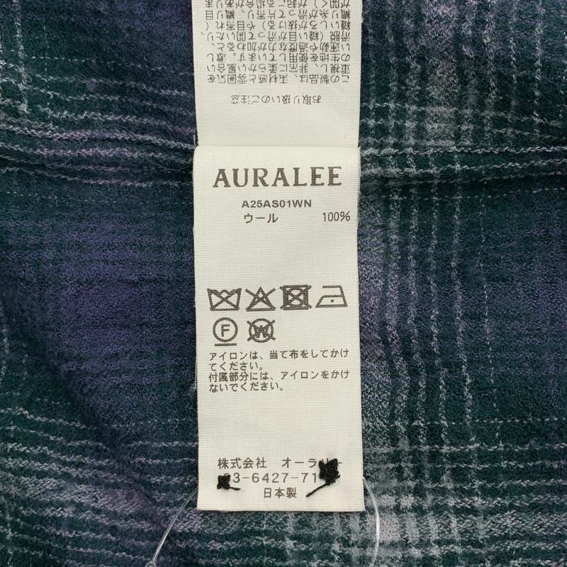 AURALEE / オーラリー | 2025AW | AIRY WOOL CHECK SHIRT エアリー ウール チェック シャツ | 4 | メンズ