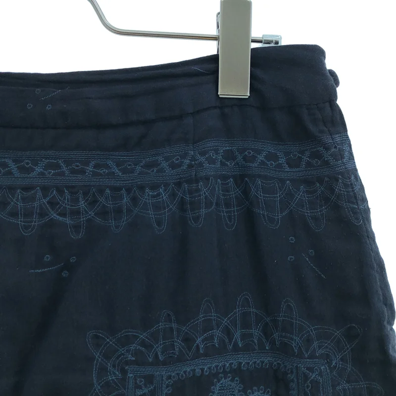 HaaT ISSEY MIYAKE / ハートイッセイミヤケ | コットン 刺しゅう ロングタイトスカート | 2 | レディース
