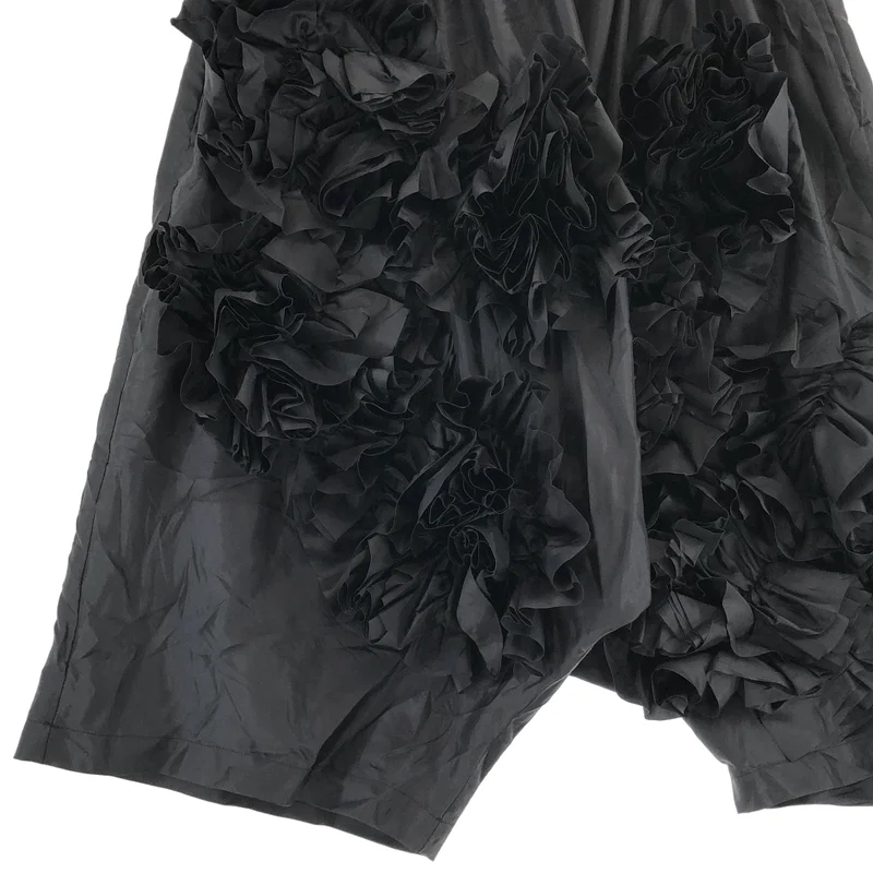 COMME des GARCONS COMME des GARCONS / コムコム | 2026SS | ポリエステル 変形 フリル装飾 ドローストリング パンツ | S | レディース