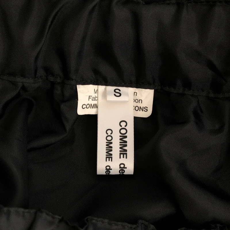 COMME des GARCONS COMME des GARCONS / コムコム | 2026SS | ポリエステル 変形 フリル装飾 ドローストリング パンツ | S | レディース