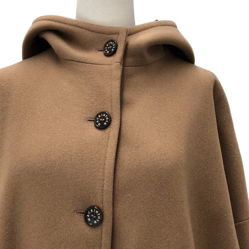 MACKINTOSH / マッキントッシュ | NEW HUMBIE HOOD LEO / メルトンウール レオパード フーデッドコート | S | レディース