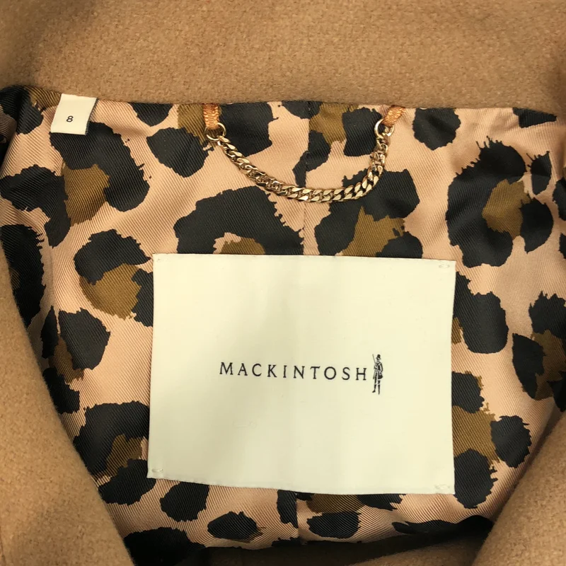 MACKINTOSH / マッキントッシュ | NEW HUMBIE HOOD LEO / メルトンウール レオパード フーデッドコート | S | レディース